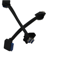 USB 3.0 24-poliges bis 10-poliges Dual-USB-Kabel für die Front montage für das PC-Gehäuse Motherboard 3A-Schnellladestecker für die Kamera