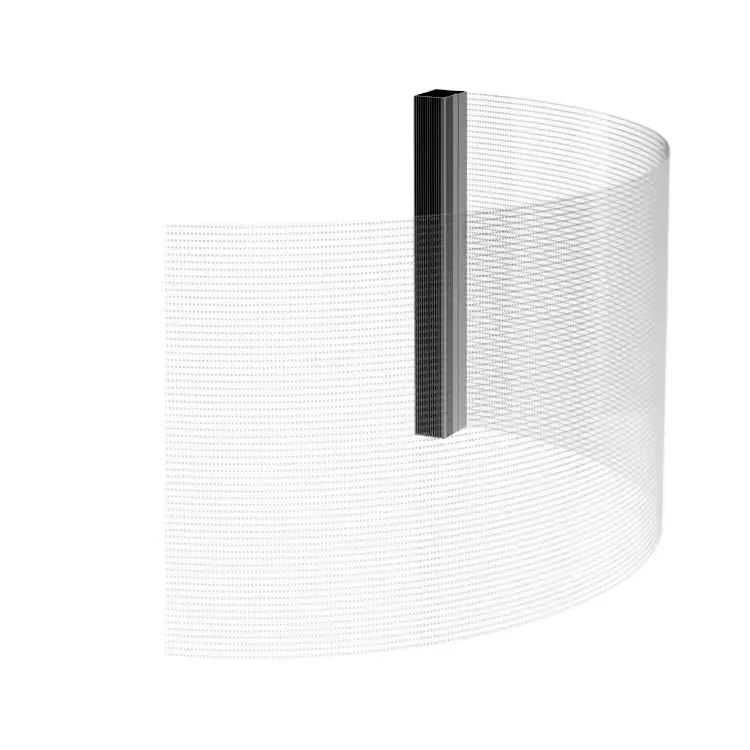 Colorido transparente adhesivo LED cartelera vidrio montado película interior pantalla LED