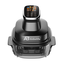 Anbolife Nueva Freidora de Aire Digital Portátil de Vidrio de 4.0L/6L, Apta para Lavavajillas, No Tóxica, Libre de PFAS, Sin Aceite, Ideal para el Hogar