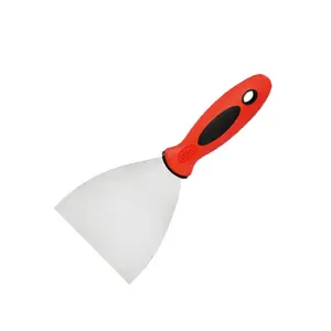 Full Size Mirror Polished Plastic Handle Plastering Paint Scraper For Construction Building Spatula