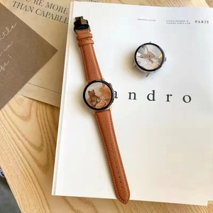 38/40/41/42(S10)MM 42(1 ~ 9)/44/45/46/49MM 20MM/22MM 시계 가죽 활 버클 리치 패턴 스위치 생 귀 가죽 스트랩 - Product Image 1