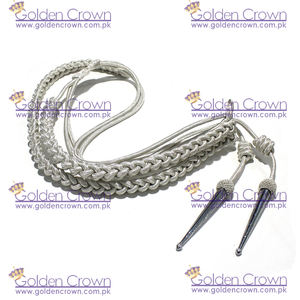 Aiguillette en fil d'argent personnalisé | Aiguillette uniforme - Product Image 6
