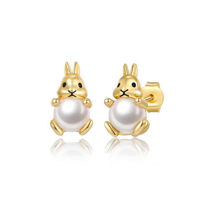 CDE YE1759 925 Sterling Silver Jewelry - Cute Rabbit Earrings