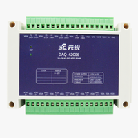 Módulo de Salida Analógica de un Solo Extremo de 16 Canales YMYS RS485 para Automatización Industrial PLC, 36V, Velocidad de Transmisión de 1200~115200bps, Precisión del 0.05%