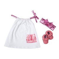 Robe trapèze pour petite fille de 3 ans, vêtements en coton, coussin, nouvelle collection à l'ancienne, vente en gros