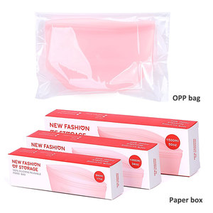 Sac de conservation alimentaire en silicone réutilisable, pliable, à fermeture éclair, sans BPA, personnalisable - Product Image 6