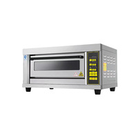 Four à convection commercial à 4 plateaux, compact, en acier inoxydable, pour comptoir, boulangerie, café, restaurant, pâtisserie