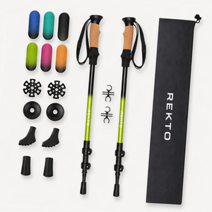 Bastón de Senderismo Telescópico de 3 Secciones, Ultraligero, de Duraluminio 7075, Personalizado, para Caminatas Nórdicas, para Hombres y Mujeres - Product Image 3