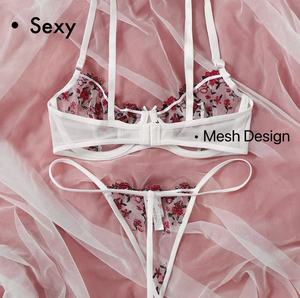Soutien-gorge pour femmes, lingerie sexy transparente pour filles, ensembles de soutien-gorge et culottes - Product Image 2
