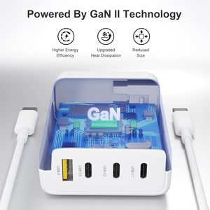 อะแดปเตอร์แปลงไฟ Zosam 100W GaN แบตเตอรี่ 4 พอร์ต PD USB-C ชาร์จเร็ว สำหรับโทรศัพท์มือถือ ใช้งานร่วมกับ Mini/Air GAN-100W 100W - Product Image 4