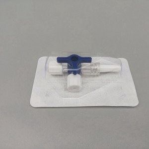 Medgreen Plastic Three Way Valve With Extension Tube For Laboratory Use Pc <b>Material</b> Blue <b>Red</b> White Color Mg20260127 - Product Image 2