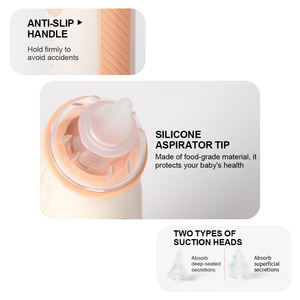 DC5V 800mAh Lebensmittelechtes Material Wasserdichter Einstellbarer Intensitätsgrad Silikonspitzen Elektrischer Baby-Nasensauger - Product Image 6
