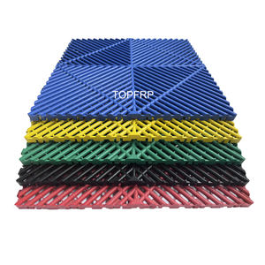 Plancher de garage en PP antidérapant 40*40*1.8cm Carreaux de garage robustes Tapis de sol à emboîtement pour salle de lavage de voiture - Product Image 1