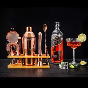 Novidade conjunto de ferramentas de mistura para cocktail com todos os acessórios essenciais