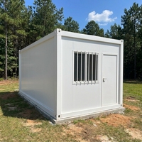 Maison conteneur modulaire démontable de 20 pieds à assemblage rapide pour secours d'urgence, usage hôtelier, scolaire ou résidentiel moderne