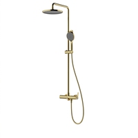 Colonne de douche murale apparente avec mitigeur monocommande et fonction pluie 2 modes pour salle de bain, villa, lavabo