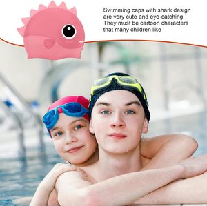 Toucas de Banho Dino Unissex de Alta Elasticidade, Baixo Custo e Impermeáveis para Crianças - Product Image 2