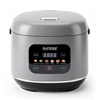 Cuisinière à riz électrique intelligente automatique à faible teneur en sucre, avec cuve intérieure en acier inoxydable 304 et panier vapeur, spatule en plastique incluse