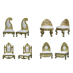 เก้าอี้ Mandap สำหรับงานแต่งงานดีไซน์ใหม่ล่าสุดเก้าอี้สลักลายสำหรับงานแต่งงานทำจากโลหะสำหรับงานแต่ง - Product Image 1