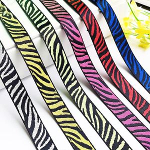 Ruban personnalisé en nylon jacquard réfléchissant de 38 mm, style tendance, certifié Oeko-Tex, pour la décoration de chapeaux colorés et le textile de maison - Product Image 2