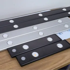 60cm letto LED sensore di movimento armadio di illuminazione a led ultrasottile 9mm LED illuminazione da cucina magnete attrazione barra luminosa Wireless