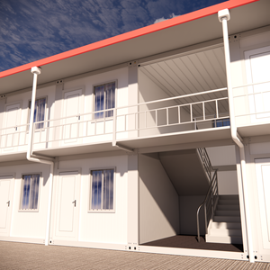 Contenedor Multiusos Móvil con Estructura de Acero Impermeable y Paneles Sándwich para Casa/Escuela/Supermercado/Oficina/Tiendas Minoristas/Construcción - Product Image 4