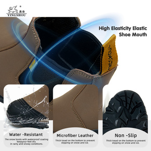 Stivale di sicurezza impermeabile Chelsea vera pelle stivali di sicurezza industriale Anti-foratura <span class=keywords><strong>scarpe</strong></span> di sicurezza <span class=keywords><strong>da</strong></span> <span class=keywords><strong>lavoro</strong></span> per gli uomini - Product Image 4