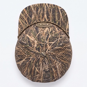 Golf Cap <b>Reed</b> Camo Tan Brown Waterproof PVC Patch Rope 5 <b>Panel</b> Perforated Breathable Waterfowl Duck Hunting Men Women - Product Image 6