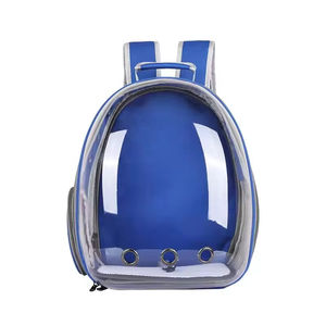 Sac à dos de transport portable pour petits animaux, approuvé par les compagnies aériennes, en plastique transparent et tissu Oxford, style classique pour l'extérieur - Product Image 6