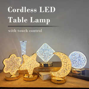 <span class=keywords><strong>Lampada</strong></span> da Tavolo Decorativa con <span class=keywords><strong>Stelle</strong></span> e Luna, Luce <span class=keywords><strong>Notturna</strong></span> Tattile a Tre Colori, Piccola <span class=keywords><strong>Lampada</strong></span> da Tavolo - Product Image 1