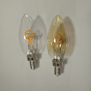 Cổ điển Antique <span class=keywords><strong>LED</strong></span> Edison bóng đèn linh hoạt nến bóng đèn dây tóc mềm E12/E14/E26/E27/B22 Filament cho đèn chùm AC cung cấp điện - Product Image 1
