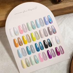 Juego de esmalte de uñas de gel holográfico láser de 5 colores con capa base, capa superior, gel UV LED removible en caja de color para decoración de uñas al por mayor - Product Image 5