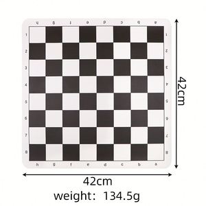 Tablero de Ajedrez Enrollable de Cuero PU Impermeable de 42x42cm al por Mayor para Torneos de Principiantes y Entrenamiento de Clubes - Product Image 6