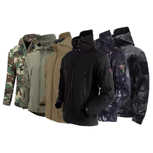 Chaqueta Táctica Impermeable de Verano para Hombre, con Capucha, Cortavientos, para Caza y Pesca, con Cierre de Cremallera, Talla L, Color Sólido - Product Image 5