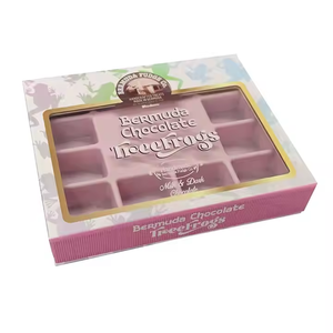 Caja de Regalo de Chocolate Navideña con Impresión Personalizada, Caja de Cartón Gris de Lujo con Música y Frente Transparente, Desarrollada por STPP - Product Image 1