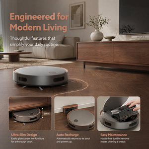 Automatic Robot Vacuum Cleaner and <b>Mop</b> Combo Smart Floor Cleaning Robot for Home Pet Hair Dust Removal Strong Suction OEM ODM Ma - Product Image 6
