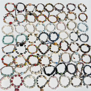 Pulsera de Cuentas de Cerámica 2026, Estilo Bohemio, Accesorio Sencillo, Regalo para el Día de San Valentín - Product Image 1