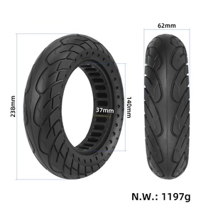 Ninebot Max G30 G30L Electric Scooter Accessory-<b>10</b> Inch Black 2.5 Solid Tire Explosion-<b>proof</b> <b>10</b> * 2.5 Rubber Pneu Trottinette - Product Image 6