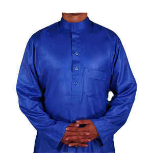 Túnica Thobe de Lujo Casual para <span class=keywords><strong>Hombre</strong></span> Imperial Stature, Prenda Fluida y Elegante Inspirada en la Estética Oriental Clásica, de Algodón, Largo hasta el Tobillo - Product Image 1