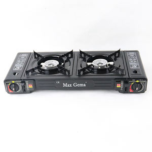 Portable Double Brûleur Cuisinière À Gaz Camping En Plein Air Butane Cuisinière <span class=keywords><strong>Barbecue</strong></span> Gaz Camping Cuisinière Accessoire - Product Image 2