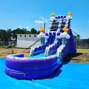 Tobogán Acuático Inflable y Castillo Hinchable para Adultos, 8x4m, Material <span class=keywords><strong>de</strong></span> PVC, Uso Comercial en Parques <span class=keywords><strong>de</strong></span> Trampolín - Product Image 3