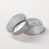 Contenant jetable en aluminium R185 750 ml avec couvercle, écologique, de qualité alimentaire, pour plats à emporter, procédé blister