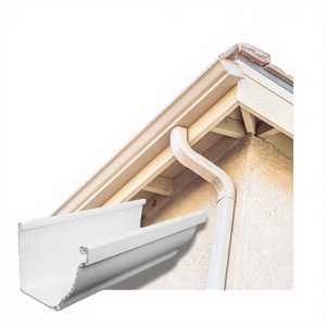 Système de gouttière en PVC personnalisé anti-corrosion pour l'évacuation des eaux pluviales, design moderne pour l'extérieur résidentiel - Product Image 1