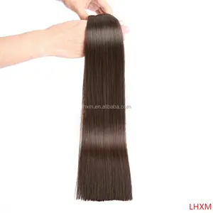 Grosir mesin lurus kain rambut, ditarik ganda rambut Remy Rusia tenun, rambut tenun Remy Rusia ekstensi rambut pirang