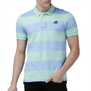 Chemise à manches courtes unie pour homme en tissu tricoté, décontractée, avec logo imprimé sur le devant, motif tissé, séchage rapide, coupe classique - Product Image 3