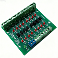 OKYN082726-1 Okystar Placa Aislada con Optoacoplador de 8 Canales, Adaptador de Nivel de Señal NPN 3.3V-24V para Sensor PLC
