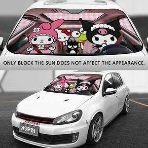 Ojos de dibujos animados plegable Auto Interior Protector parabrisas delantero UV visera escudo <span class=keywords><strong>volante</strong></span> cubiertas para parasol automotriz - Product Image 6