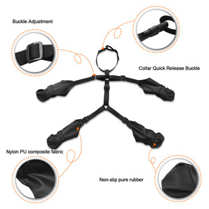 Bốn Mùa Ngoài Trời Pet Dog Giày Không Thấm Nướ<span class=keywords><strong>c</strong></span> <span class=keywords><strong>C</strong></span>ó Thể Điều Chỉnh Con Chó Khởi Động Thoáng Khí Chống-Trượt Duy Nhất Giày Với legging Chuỗi Phụ Trợ - Product Image 5