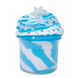 Commercio all'ingrosso della fabbrica di neve serie Flying Snowflakes burro melma con bianco e blu melma burrosa - Product Image 1