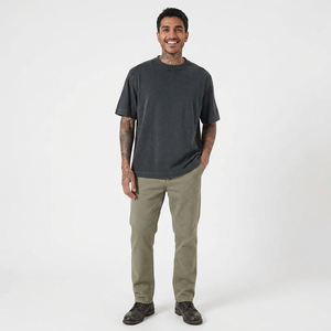 Camisetas de Algodón para Hombre al por Mayor, Corte Cuadrado, Camisetas Baratas con Hombros Caídos, Estilo Urbano Moderno y Relajado - Product Image 1
